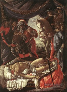 Découverte du meurtre Holophernes Sandro Botticelli Peinture à l'huile